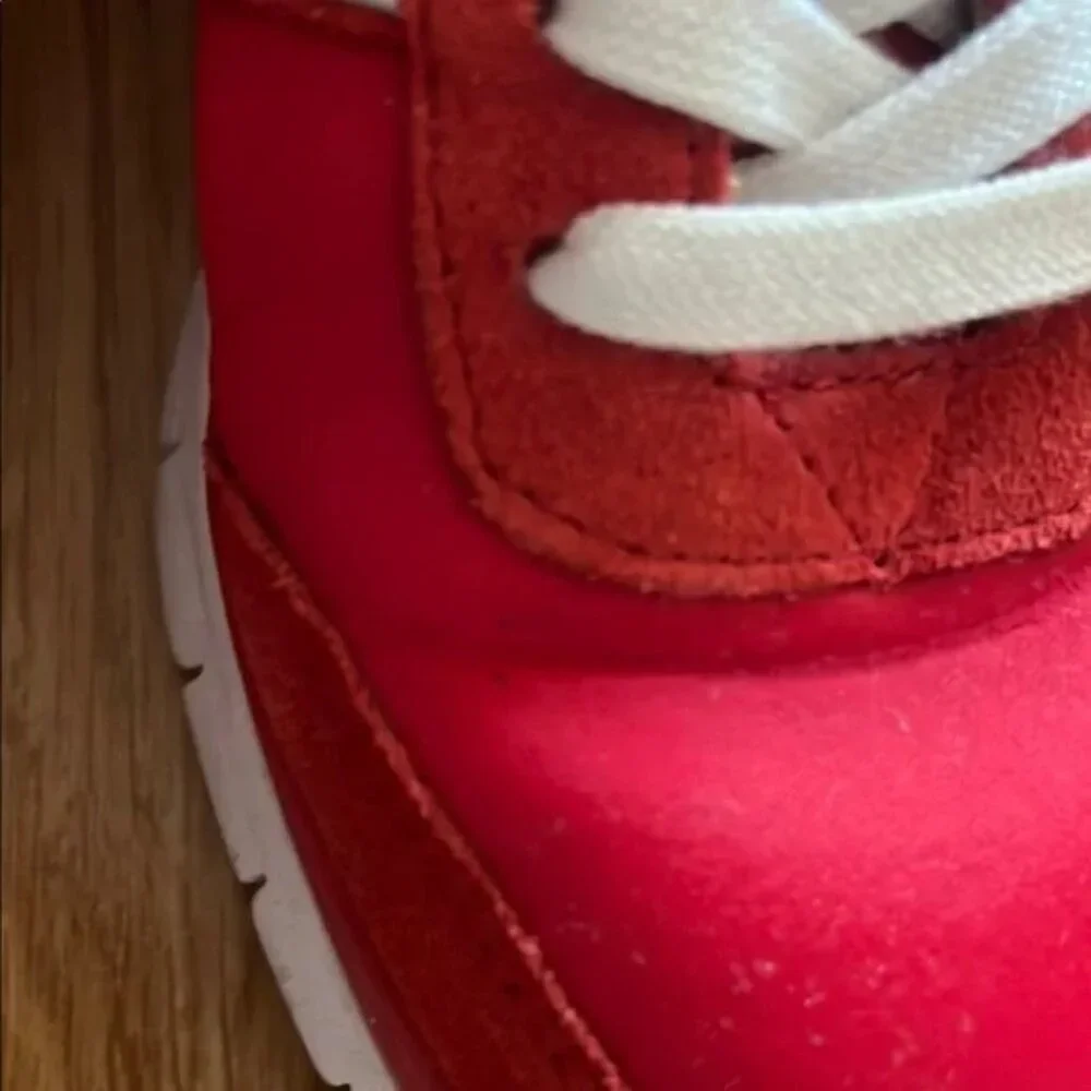 Vionic Red and White Sneakers - Picture 9 of 16